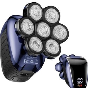 Head Shaver-7D, Wyklaus 7 Blade electric shaver, New